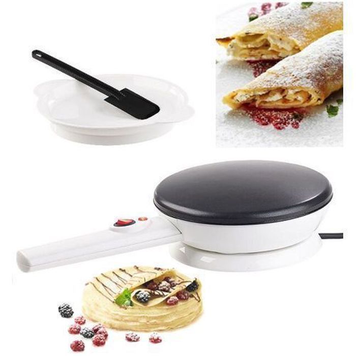 Crêpière électrique pour délicieux petits-déjeuners et pizzas