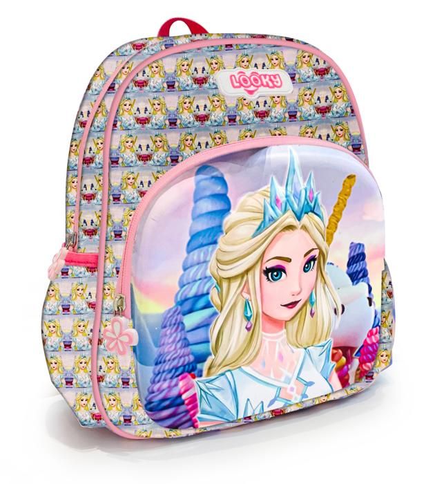 Sac à Dos 12" 2Poches Visuelle 3D Bombe Motifs Filles