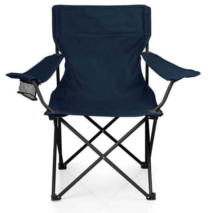 Chaise Siège de Plage Camping Pêche Pique-Nique, Facile à Porter, Fauteuil Relax avec porte-Bouteille plus sac