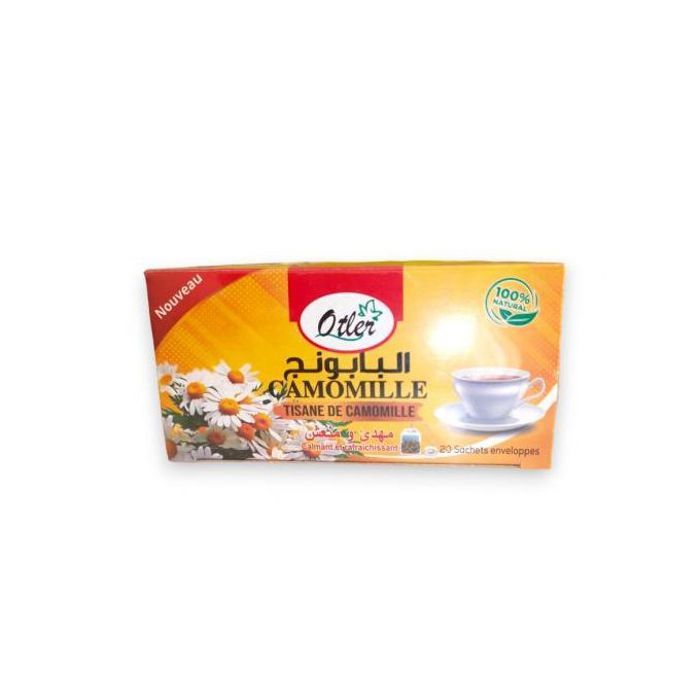 OTLER Tisane de camomille manzanilla calmant et rafraichissant 20 sachets enveloppés