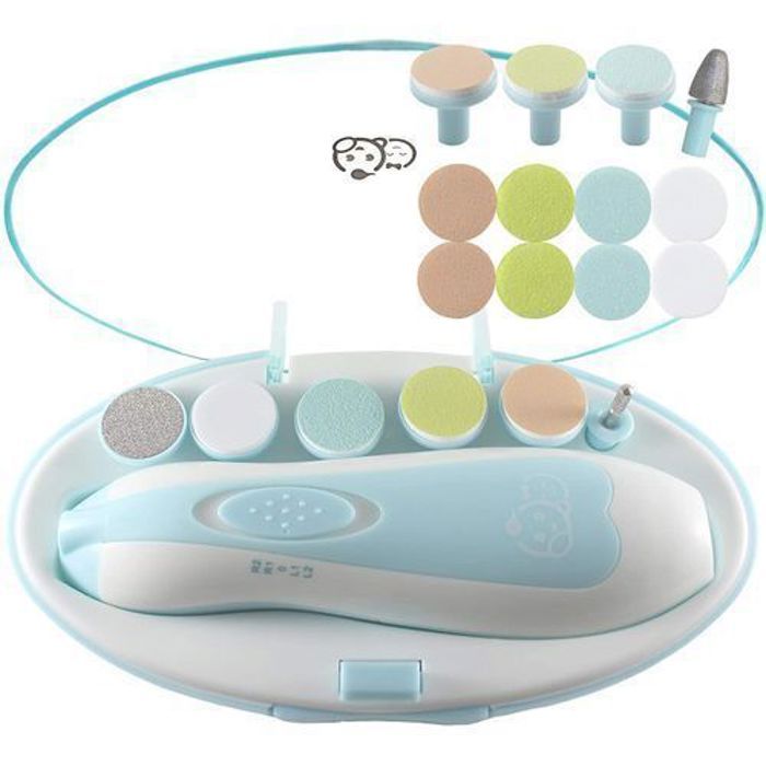 Lime à ongles électrique pour bébés et adultes avec coupe-ongles