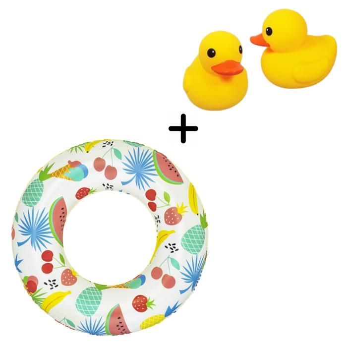 Bouée Gonflable Pour Enfants 61 cm Bestway + Deux mini-canards - Mini pack
