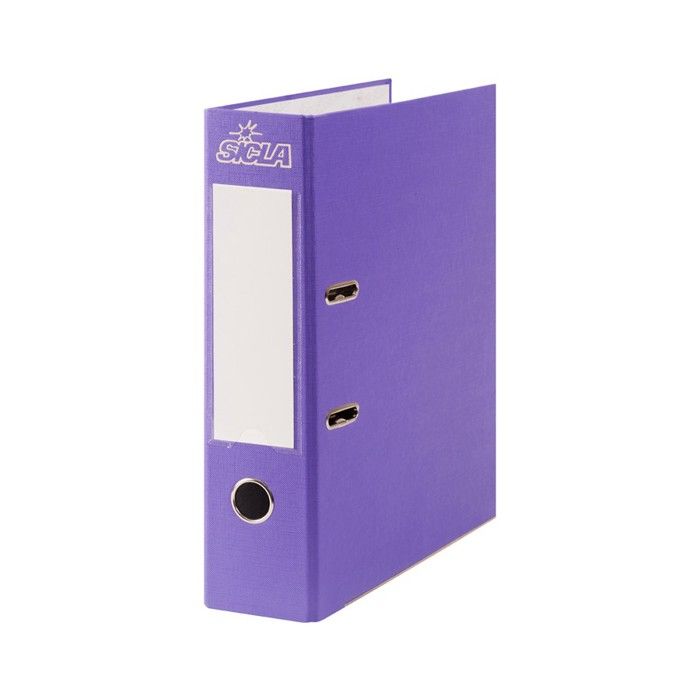 CLASSEUR CHRONO 8CM PLASTIFIEE MAUVE SICLA