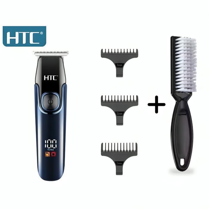Tondeuse HTC AT-588 + Brosses à barbe - Mini pack