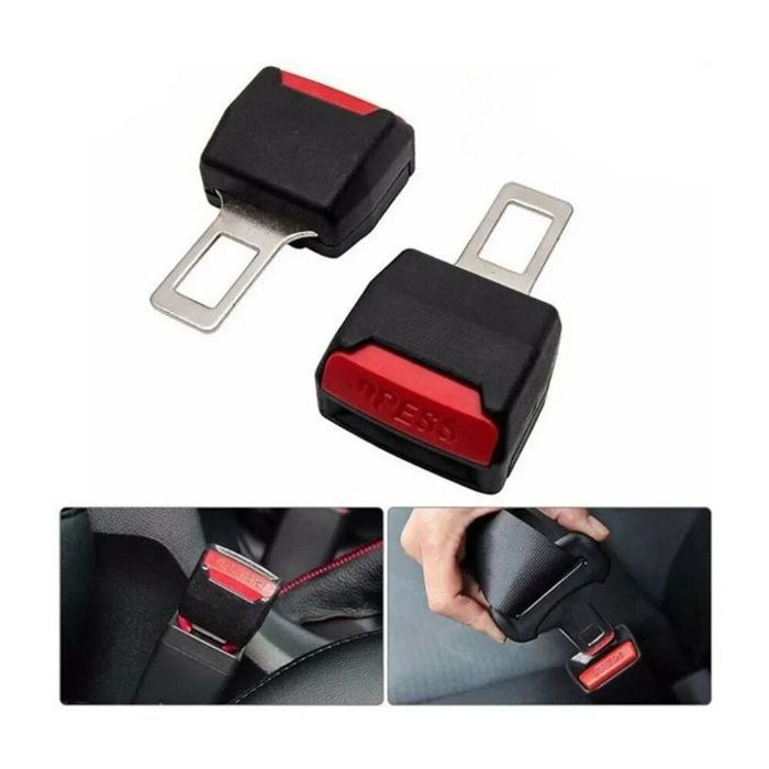 Réinitialisation d'extension de ceinture de sécurité de voiture, 2 pièces - Couleur Aléatoire