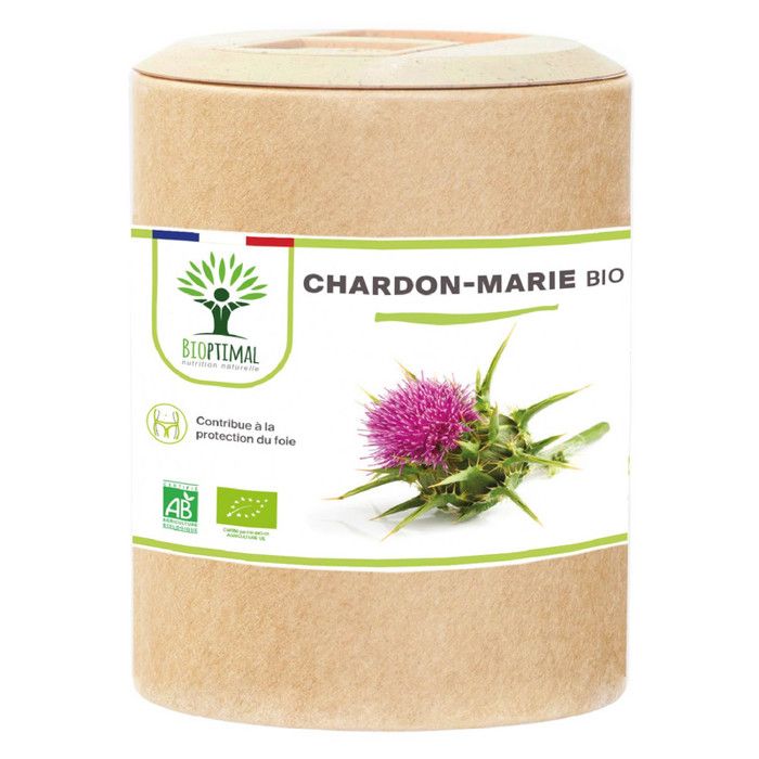 Chardon Marie Bio - Complément alimentaire - Foie Digestion - Fabriqué en France - Certifié Ecocert - 200 gélules