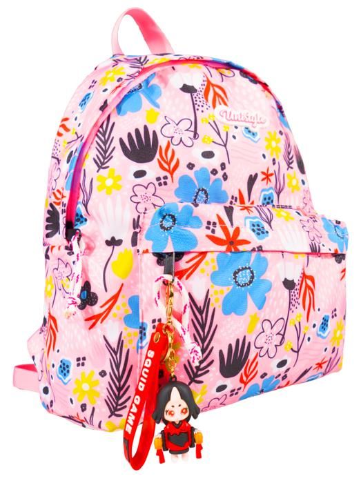 Sac à Dos 16" 2Poches Tissu Imperméable De Qualité + Porte Clé