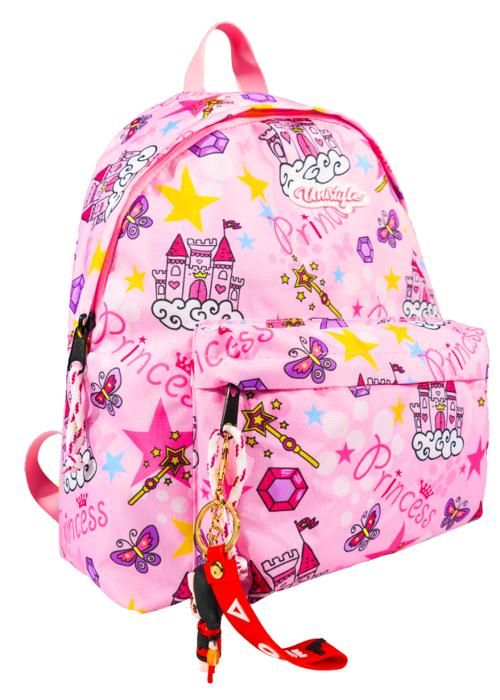 Sac à Dos 16" 2Poches Tissu Imperméable De Qualité + Porte Clé