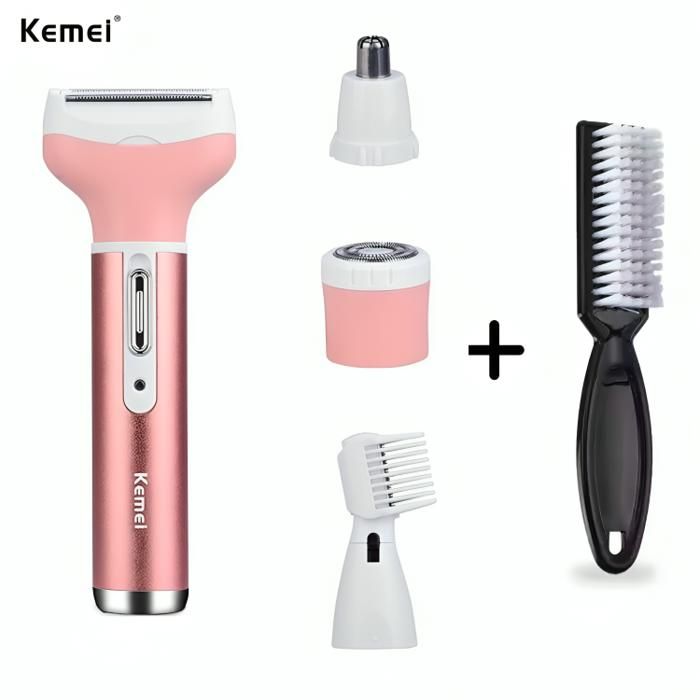 Tondeuse KEMEI KM-6637 + Brosses - Mini pack