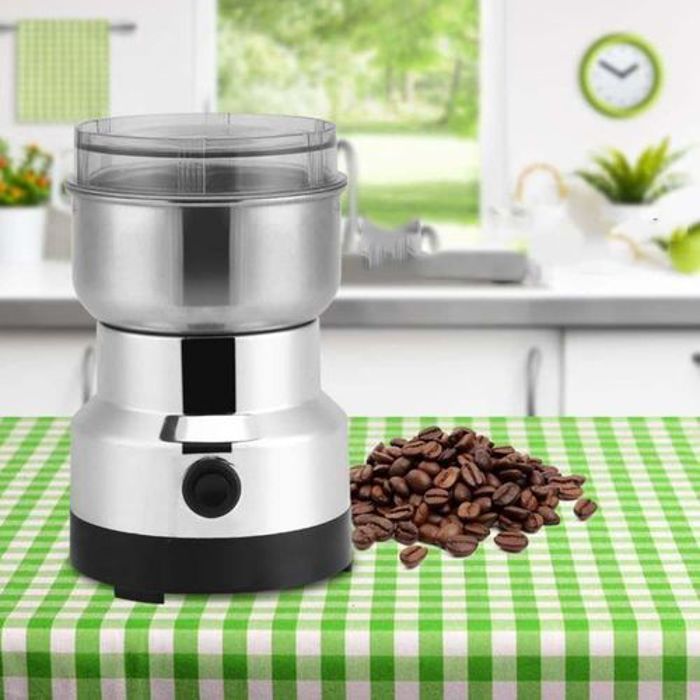 Moulin à Café Electrique en Acier Inoxydable pour Bureau Domicile Cuisine 150W
