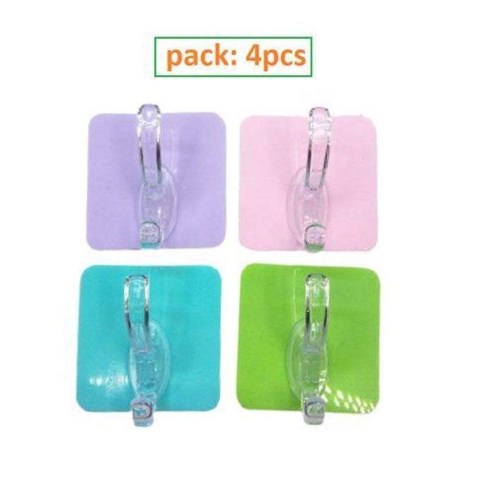 Offfre 4 pcs de 8 Crochets de suspension muraux fort adhésif pour