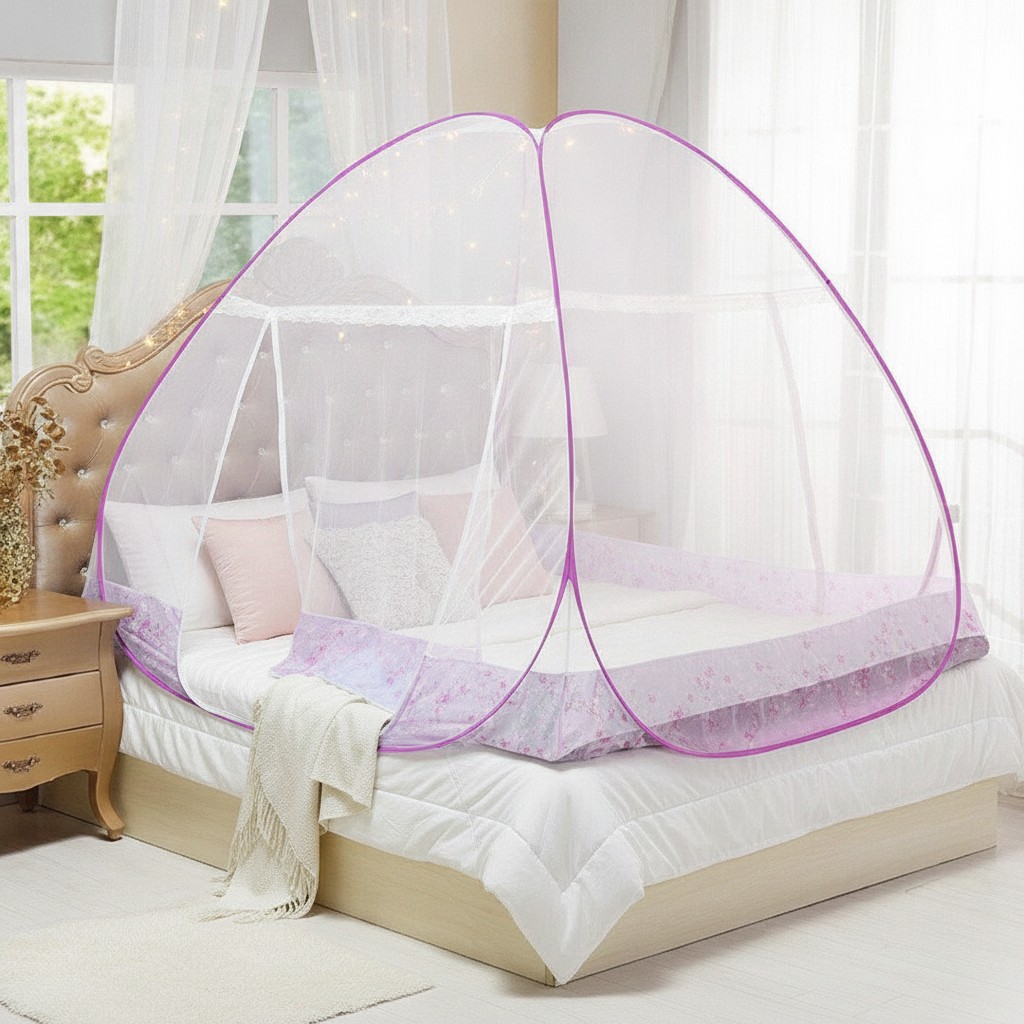 Moustiquaire Princesse Tente de Lit Décoration Tente Moustiquaire Pour Lit - Marjane Mall - Image 3