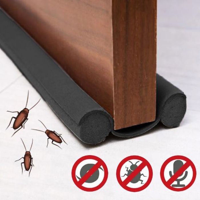 Bande d'étanchéité pour bas de porte, anti tirage, protection pour bas de porte