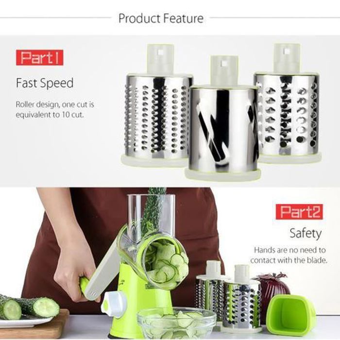 Hachoir multifonction Trancheuse salade Fruit et légumes râpe déchiqueteuse
