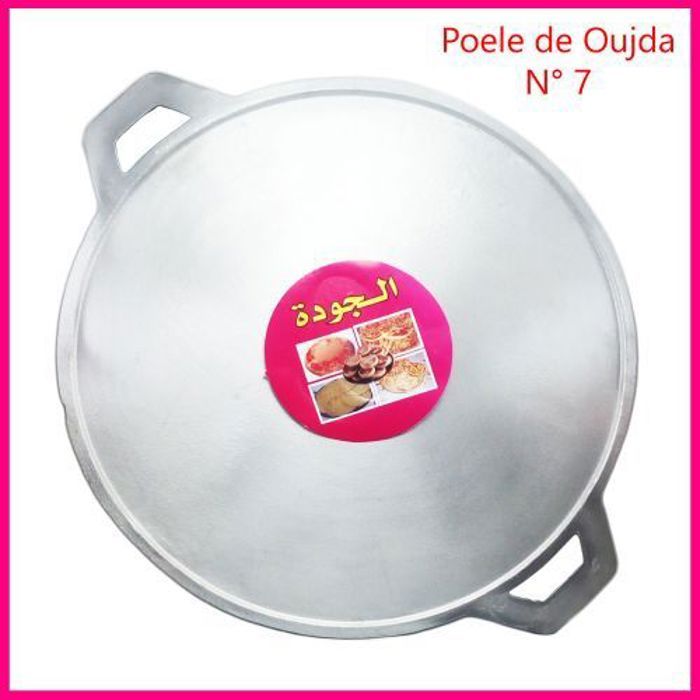 Poêle marocaine 32 cm — dédiée Mssemen, Harsha & Batbout, revêtement antiadhésif