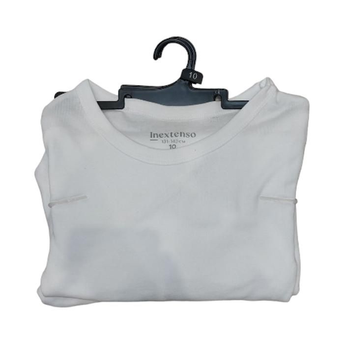 T-shirt manches longues - INEXTENSO - SBO0019 - Lot de 2 - 100% coton - Taille 3-14 ans