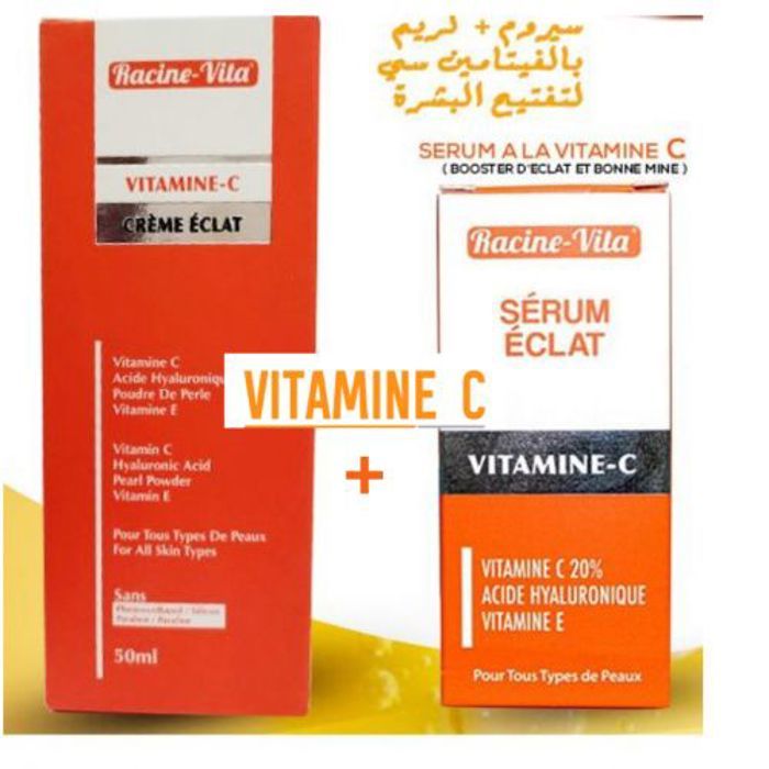 RACINE VITA Vitamine C - Sérum Éclat Vitamine C 10ml + Vitamine C Crème Éclat 50ml