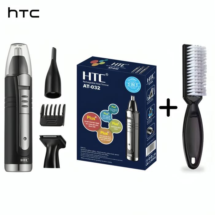 Tondeuse HTC AT-032 + Brosses à barbe - Mini pack