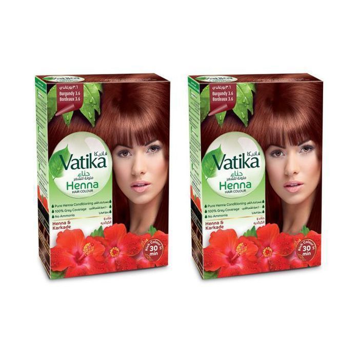 Dabur Henna Hair Colour BURGUNDY (ACAJOU) - 10 grX 7