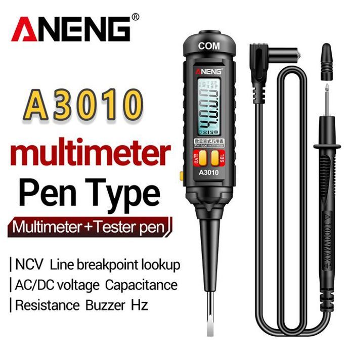 Multimètre numérique rétro4.2 A3010,4000 points,détection de tension NCV,type stylo,outils de classement automatique