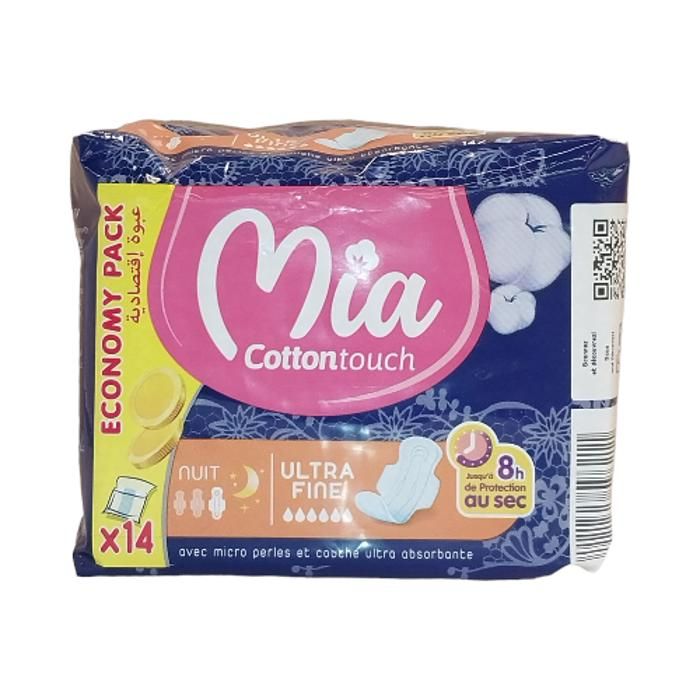 serviettes HYGIÉNIQUE MIA ULTRA NUIT VP 14U
