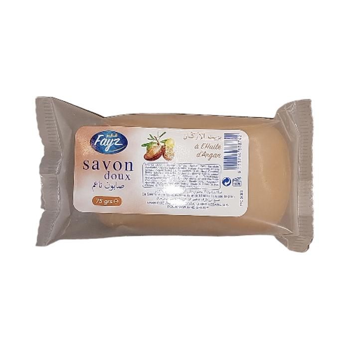 SAVON DOUX AUX EXTRAITS D ARGAN , 75 G FAYZ