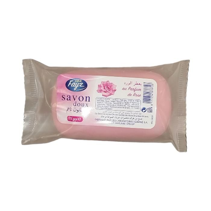 SAVON DOUX AUX EXTRAITS DE ROSE, 75 G FAYZ