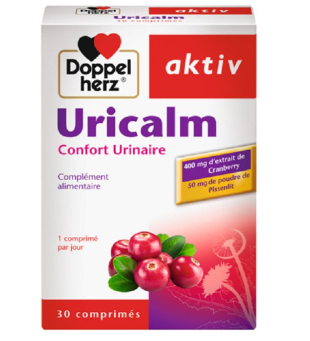 Doppelherz aktiv Uricalm Confort Urinaire - Cranberry & Pissenlit - 30 Comprimés