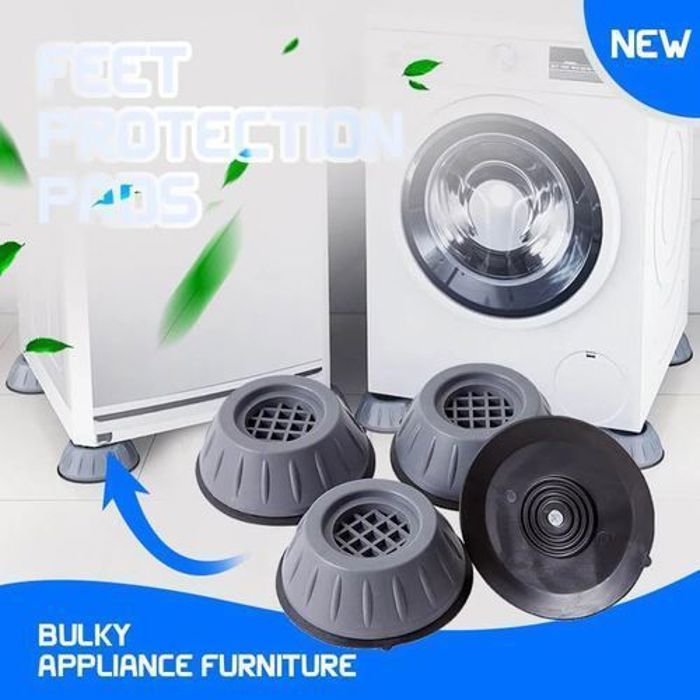 Repose-pieds Anti-Vibration pour lave-linge, 4 pièces, Support de meuble, stabilisateur, Base de Machine à laver