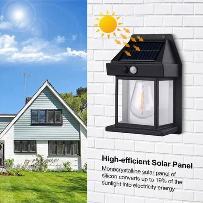 Lampe Murale Solaire LED avec Détecteur de Mouvement