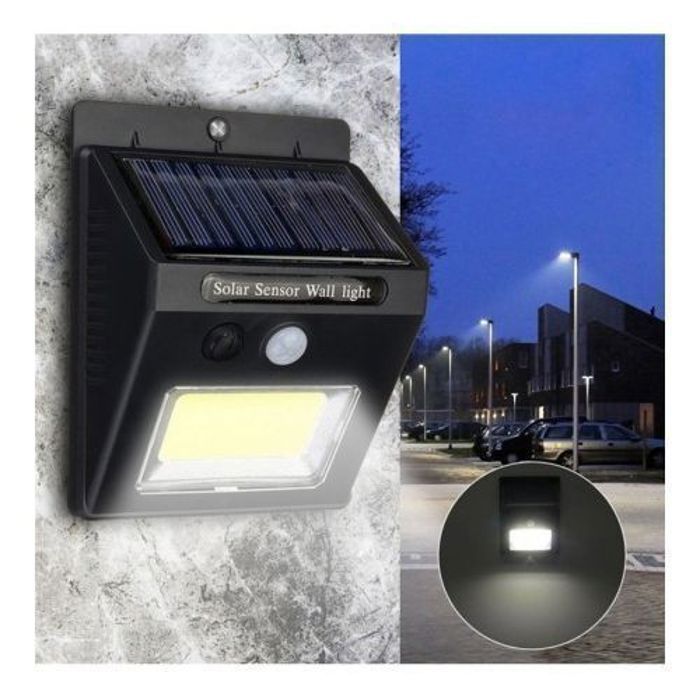 Lamp Solaire Lampe solaire à led avec détecteur de mouvement PIR,imperméable,idéal pour un jardin