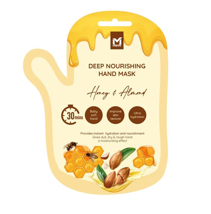 Honey and almond deep nourishing hand cream mask
