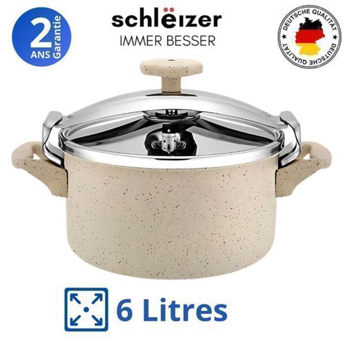 Cocotte Minute - Autocuiseur - Revetement Granit - 6 Litres