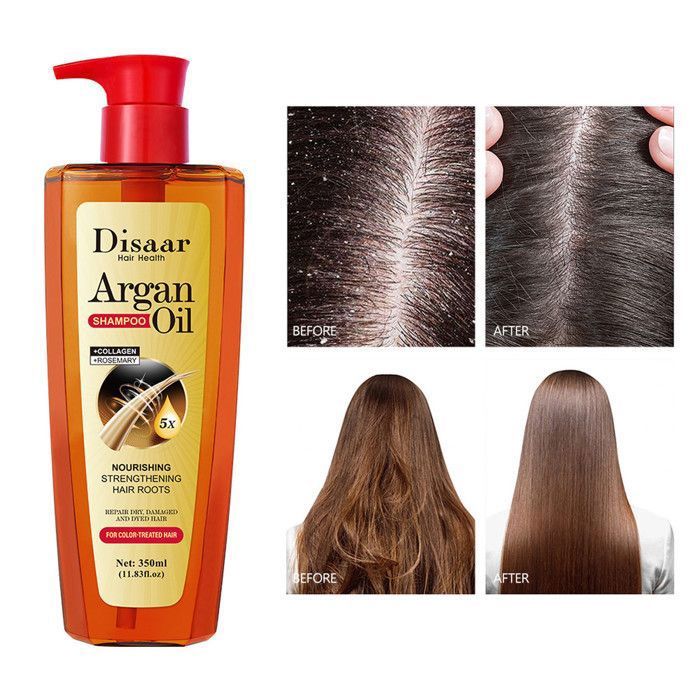 Shampoing à l'huile d'argan marocaine à prix réduit et à durée limitée, nettoyant et contrôle de l'huile pour les cheveux, 350 ml