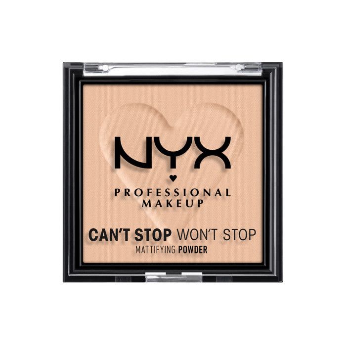 NYX PROFESSIONAL MAKEUP Can't Stop Won't Stop Matifying Pressed Powder LIGHT MEDIUM