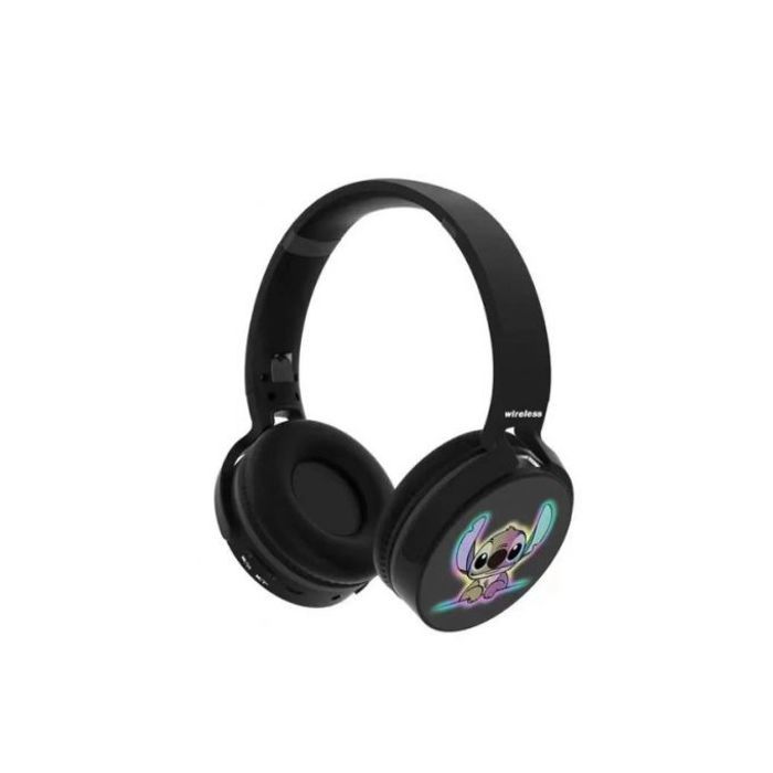 Disney Stitch Sans Fil Bluetooth Casque SD-950 Son Stéréo Écouteurs Enfants (Noir)