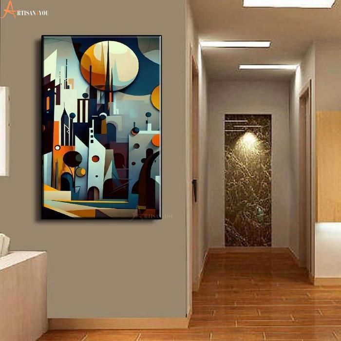 Tableau décoratif artistique en Toile de haute qualité- L60 × H90 cm