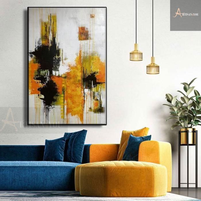 Tableau décoratif artistique en  Toile de haute qualité - L70 × H100 cm