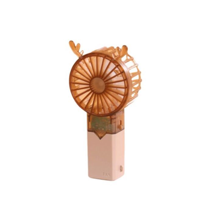 Ventilateur Portable Mini rechargeable de Poche et de bureau (marron)