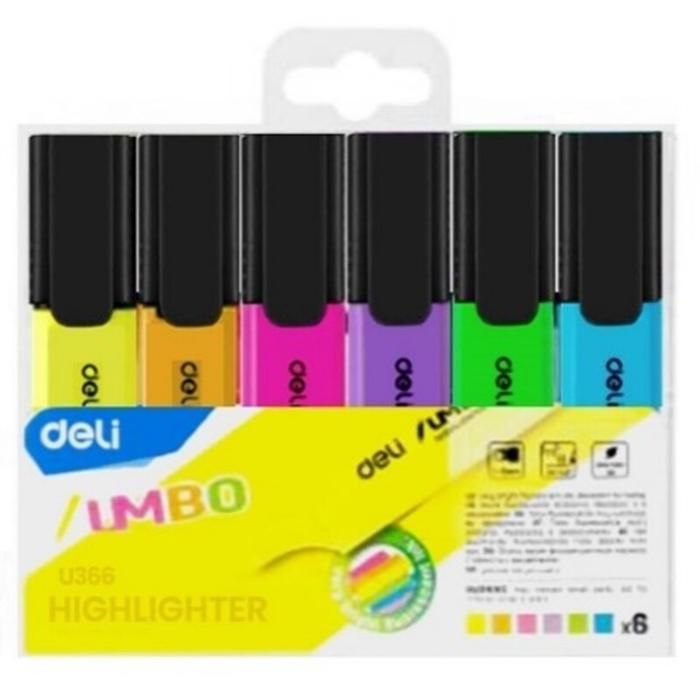 Pack de 6 fluorescents deli