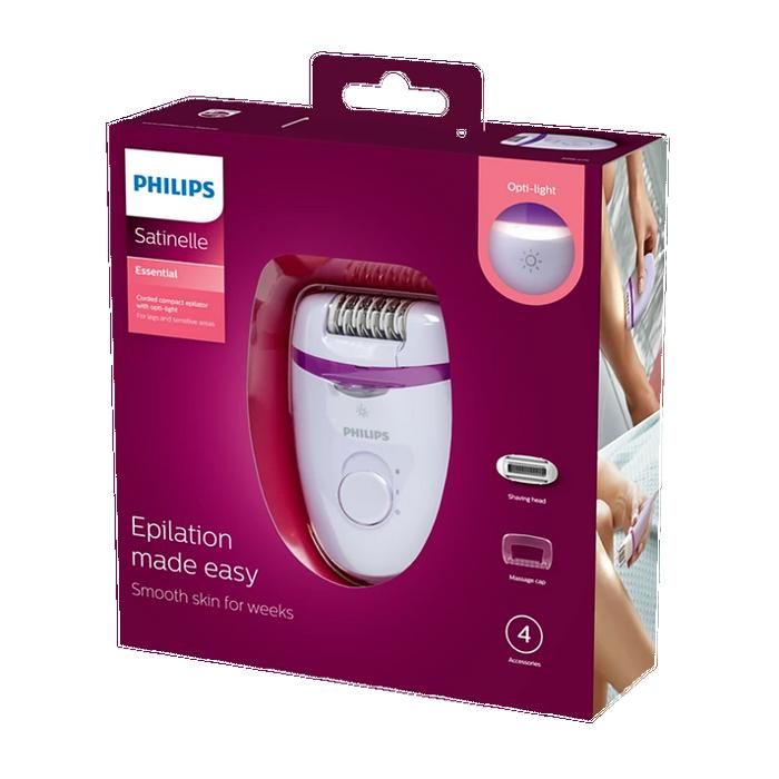 PHILIPS Satinelle Essential Épilateur compact sur secteur - BRE275/00