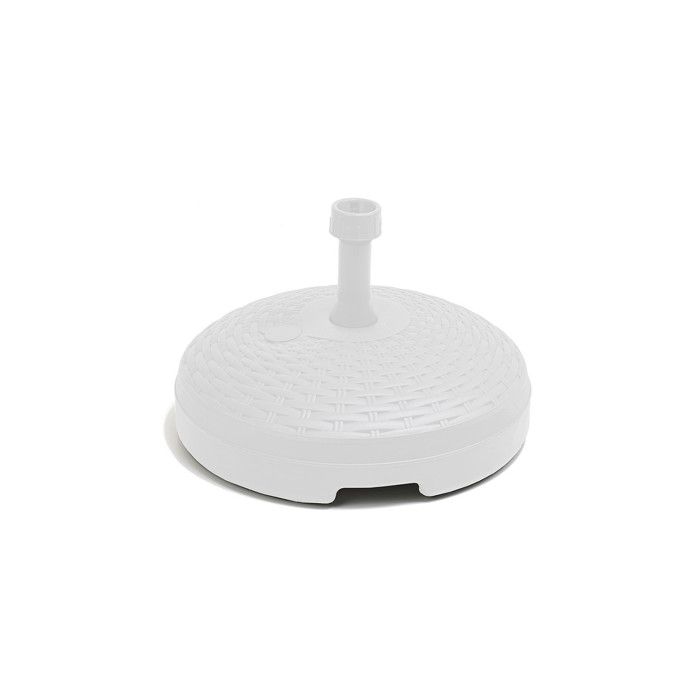 Pied De Parasol 20 L Couleur: Blanc Ø45x15cm Ipae Progarden