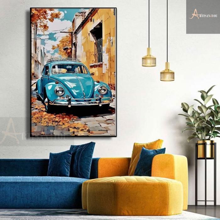 Tableau décoratif artistique en Toile de haute qualité- L60 × H90 cm