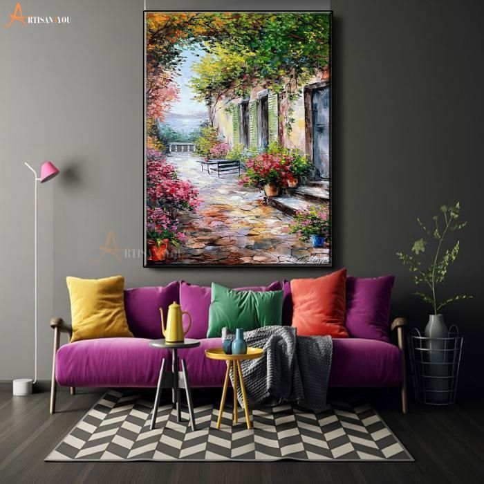 Tableau décoratif artistique en Toile de haute qualité - L60 × H90 cm