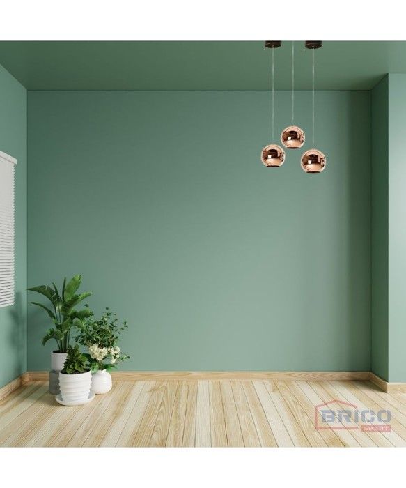 SUSPENSION LED HAMMER ROSE GOLD + LAMPE LED GU10 7W 4000K
