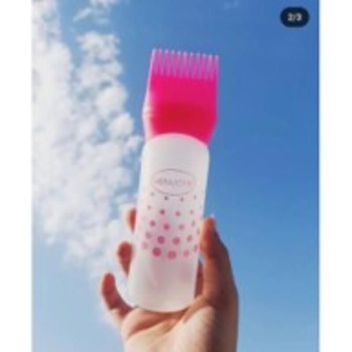 Distributeur d'huile et shampoing applicateur avec coloration avec peigne