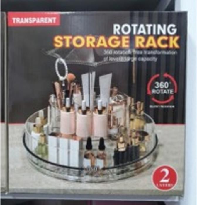Organisateur de maquillage, Rangement de maquillage, Coffret maquillage et cosmétique rotatif 360°