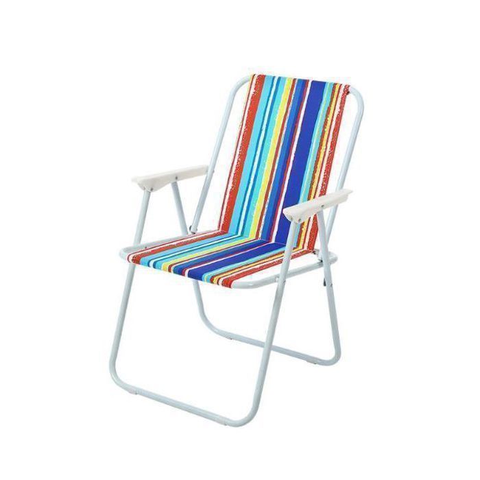 Chaise Pliante Pour le Camping La Plage et Les Loisirs en Plein Air - Multicouleur