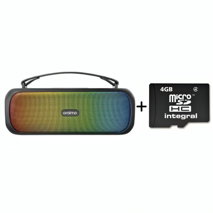 Haut-Parleur Oraimo Speaker OBS-75D + Carte mémoire 4GB - Mini pack