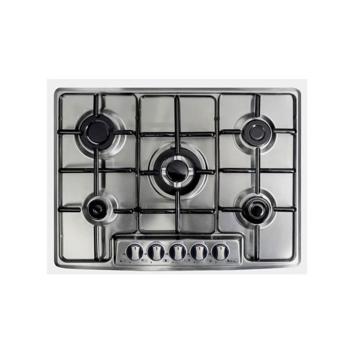 Royal M7-50BE - Plaque de cuisson encastrable - 5 feux à gaz en inox